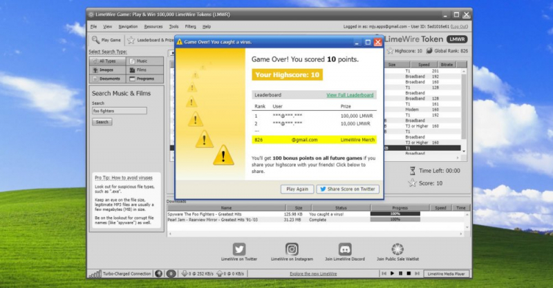 
			LimeWire добавляет функцию децентрализованного обмена файлами с&nbsp;BNB&nbsp;Greenfield		