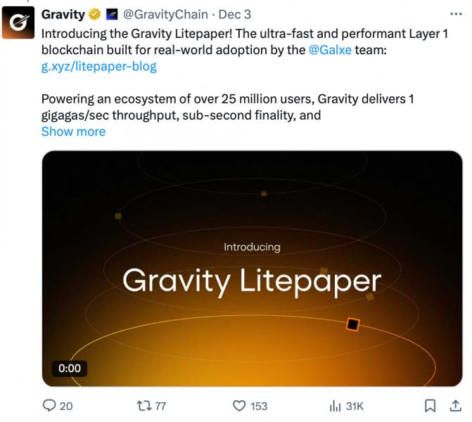 
			Nansen предоставит аналитику для&nbsp;блокчейна Galxe Gravity		
