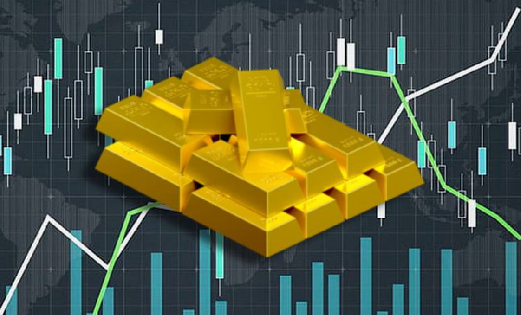 Золото выросло в цене на 13% на фоне падения NASDAQ и BTC