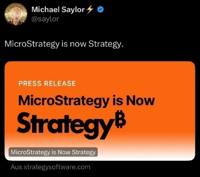 
			Strategy пополнила биткоин-портфель на 705 BTC		